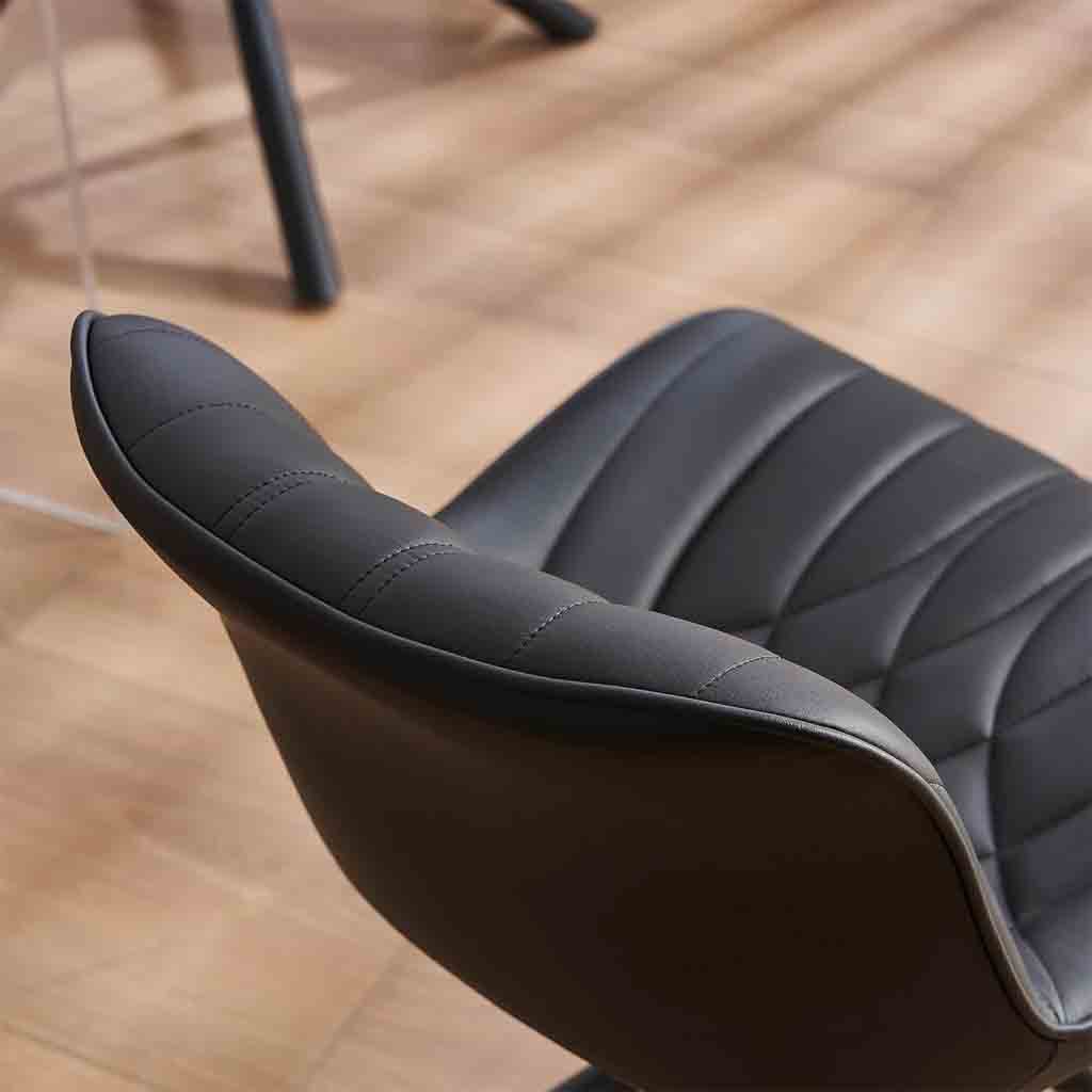 YOU-H-1942-1-NOIR Chaise pivotante Noir vue3