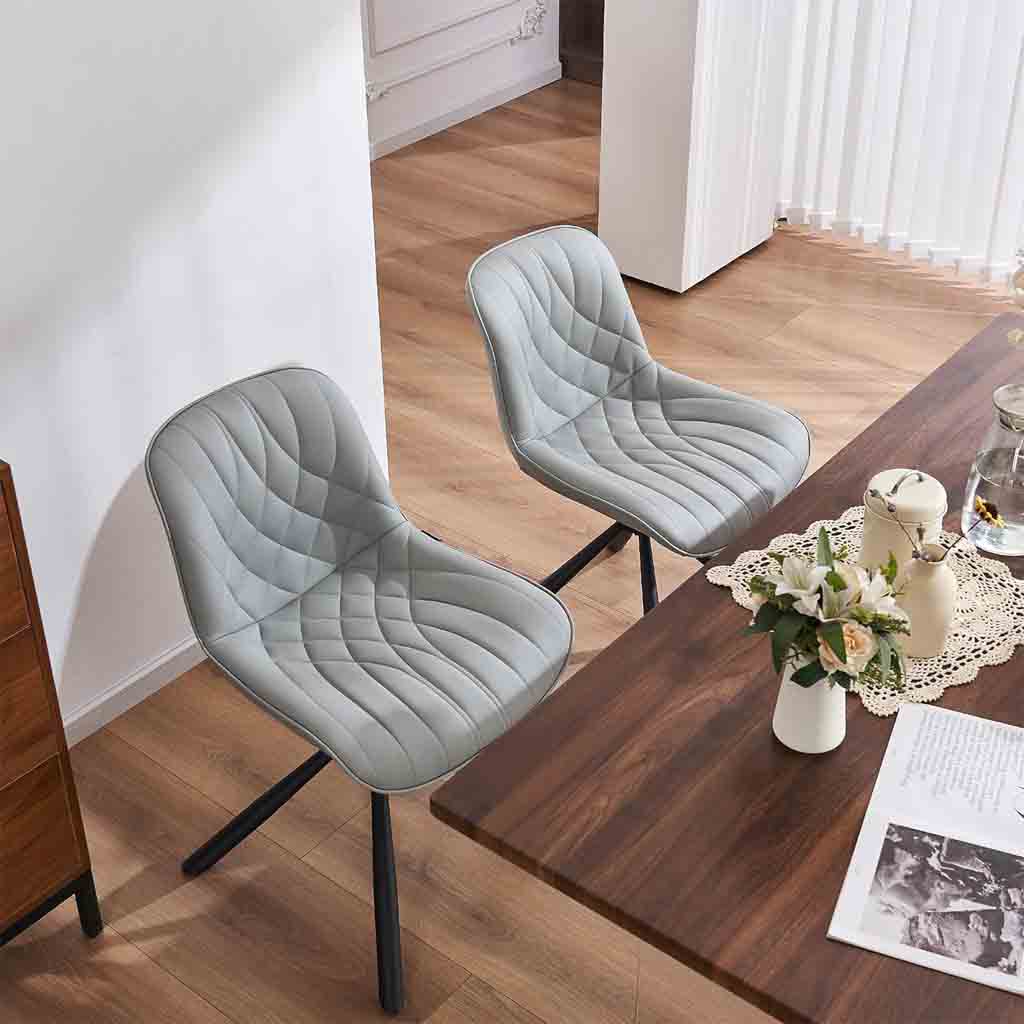 YOU-H-1942-1-GRIS Chaise pivotante Gris vue4