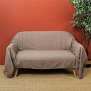 CMP-TXO0030 Jeté de canape Gaufre Taupe 170x250cm vue3