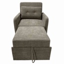 AD-LAN97N3-P1-9#N1-170 Fauteuil convertible Taupe vue2