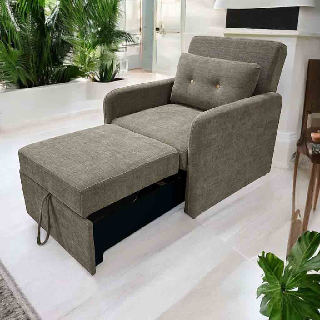 AD-LAN97N3-P1-9#N1-170 Fauteuil convertible Taupe vue5