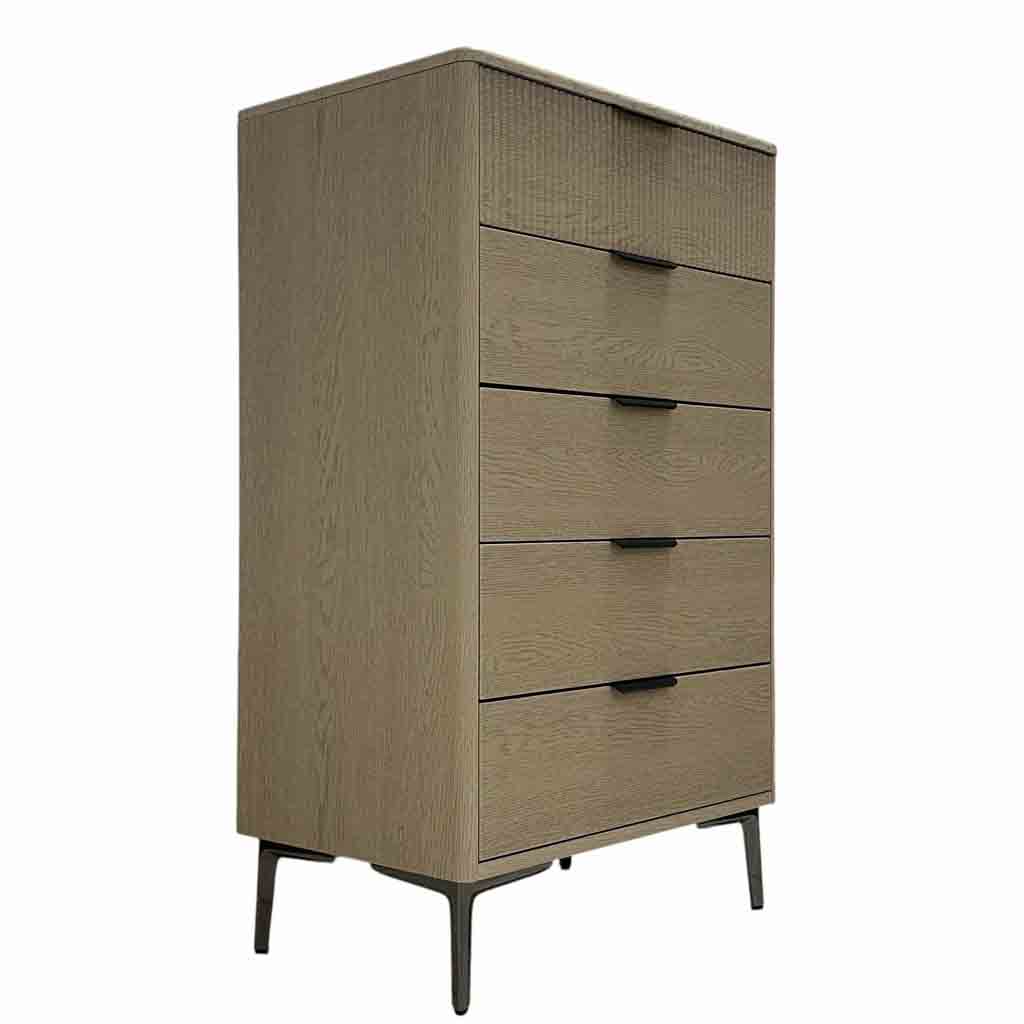 AD-3XK07-DG03D1-60 Commode 5 tiroirs bois vue2