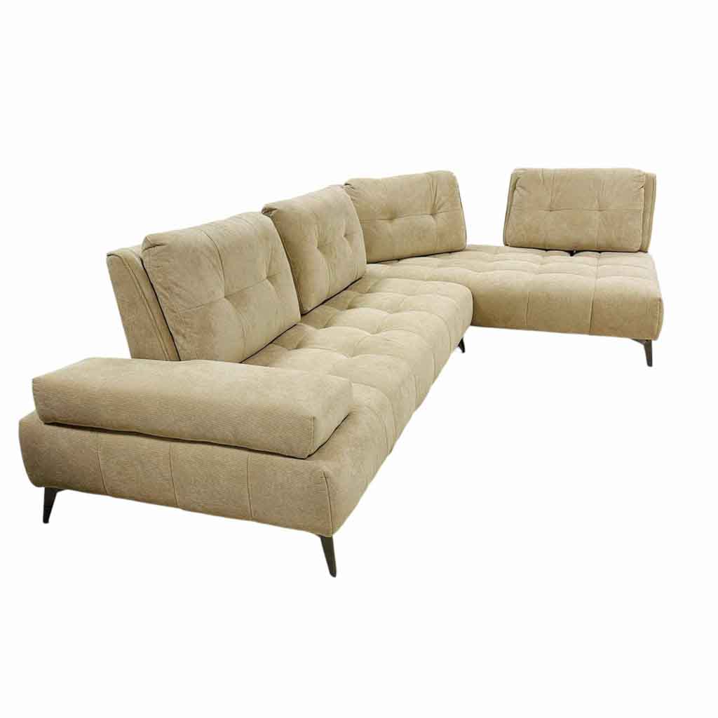 UT-ALICE-RUN-AGAIN-06-TAUPE-D Sofa 4 places ALICE H90xL310xP108cm avec méridienne droite L202xP108cm Beige vue2