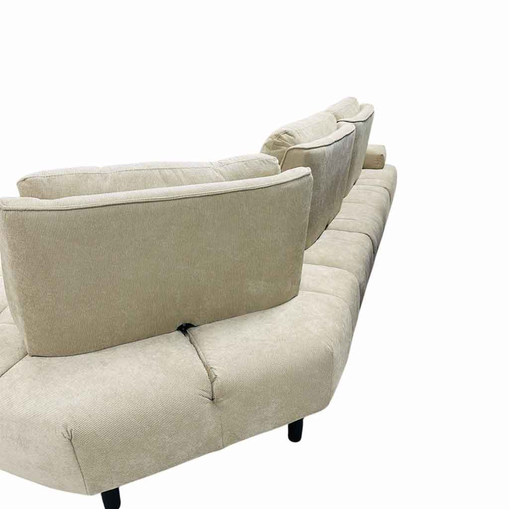 UT-ALICE-RUN-AGAIN-06-TAUPE-D Sofa 4 places ALICE H90xL310xP108cm avec méridienne droite L202xP108cm Beige vue3