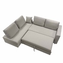 UT-ALEX-BARREL-04 Sofa d'angle réversible ALEX H43xL224xP143cm - couchage H90xL243xP190cm Sand vue2