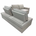 UT-ALEX-BARREL-04 Sofa d'angle réversible ALEX H43xL224xP143cm - couchage H90xL243xP190cm Sand vue3