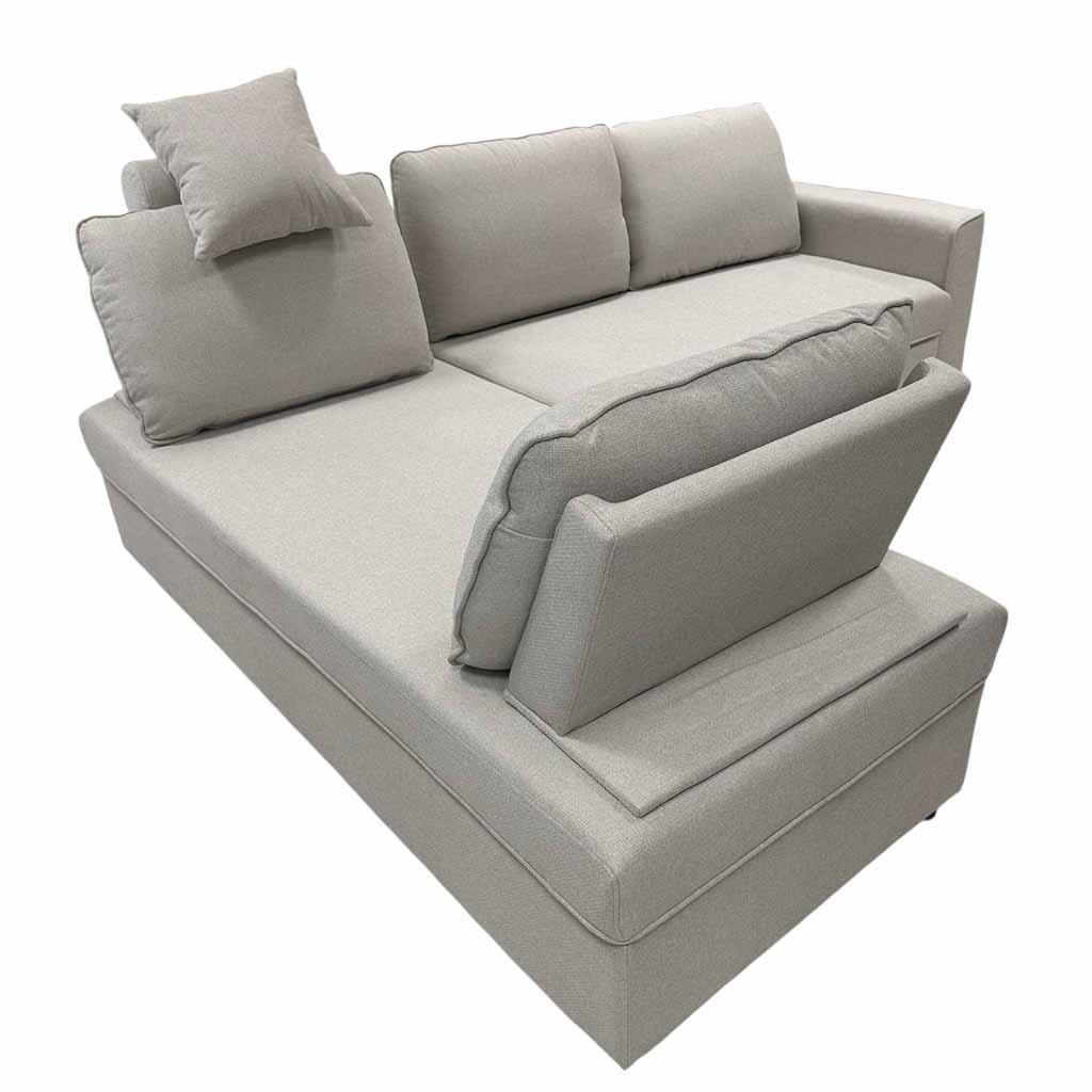 UT-ALEX-BARREL-04 Sofa d'angle réversible ALEX H43xL224xP143cm - couchage H90xL243xP190cm Sand vue4
