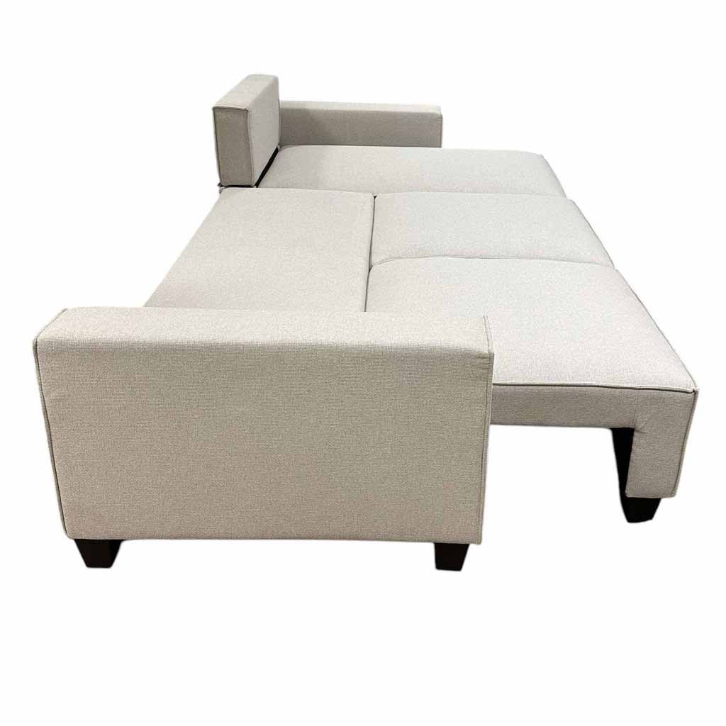 UT-TAHITI-BARREL-04 Sofa TAHITI 3P réversible et convertible Sand H94xL260xM141cm - Couchage H45xL225xP127cm vue4