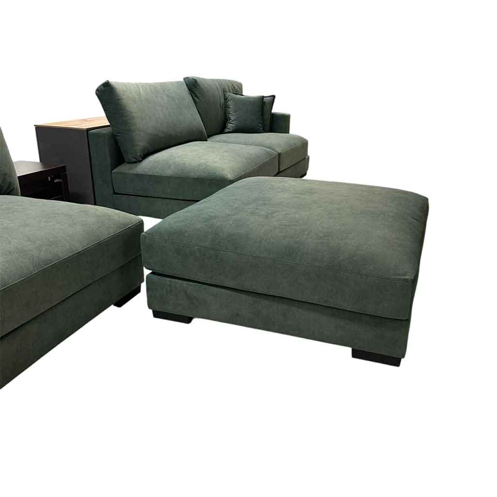UT-ALBANYA-CLOUD-33-OLIVE Sofa Albany IV 3pcs modulable H90xL410xP104cm + Ottoman H40xL104xP104cm Olive vue4