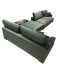 UT-ALBANYA-CLOUD-33-OLIVE Sofa Albany IV 3pcs modulable H90xL410xP104cm + Ottoman H40xL104xP104cm Olive vue5