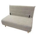 AD-LAH279N9-P120-6#N1-150Canapé convertible Marron clair H40xL120xP65cm - couchage H24xL120xP190 cm vue2