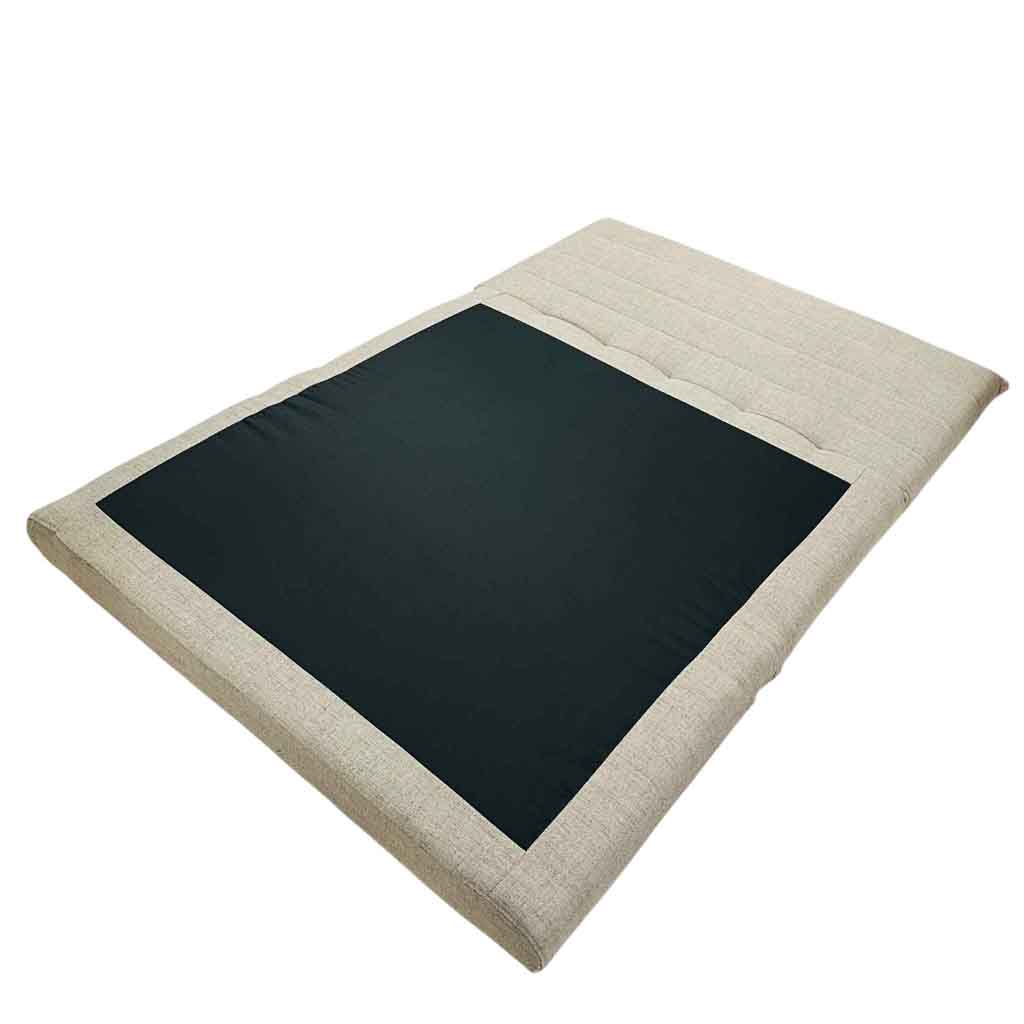 AD-LAH279N9-P120-6#N1-150Canapé convertible Marron clair H40xL120xP65cm - couchage H24xL120xP190 cm vue4