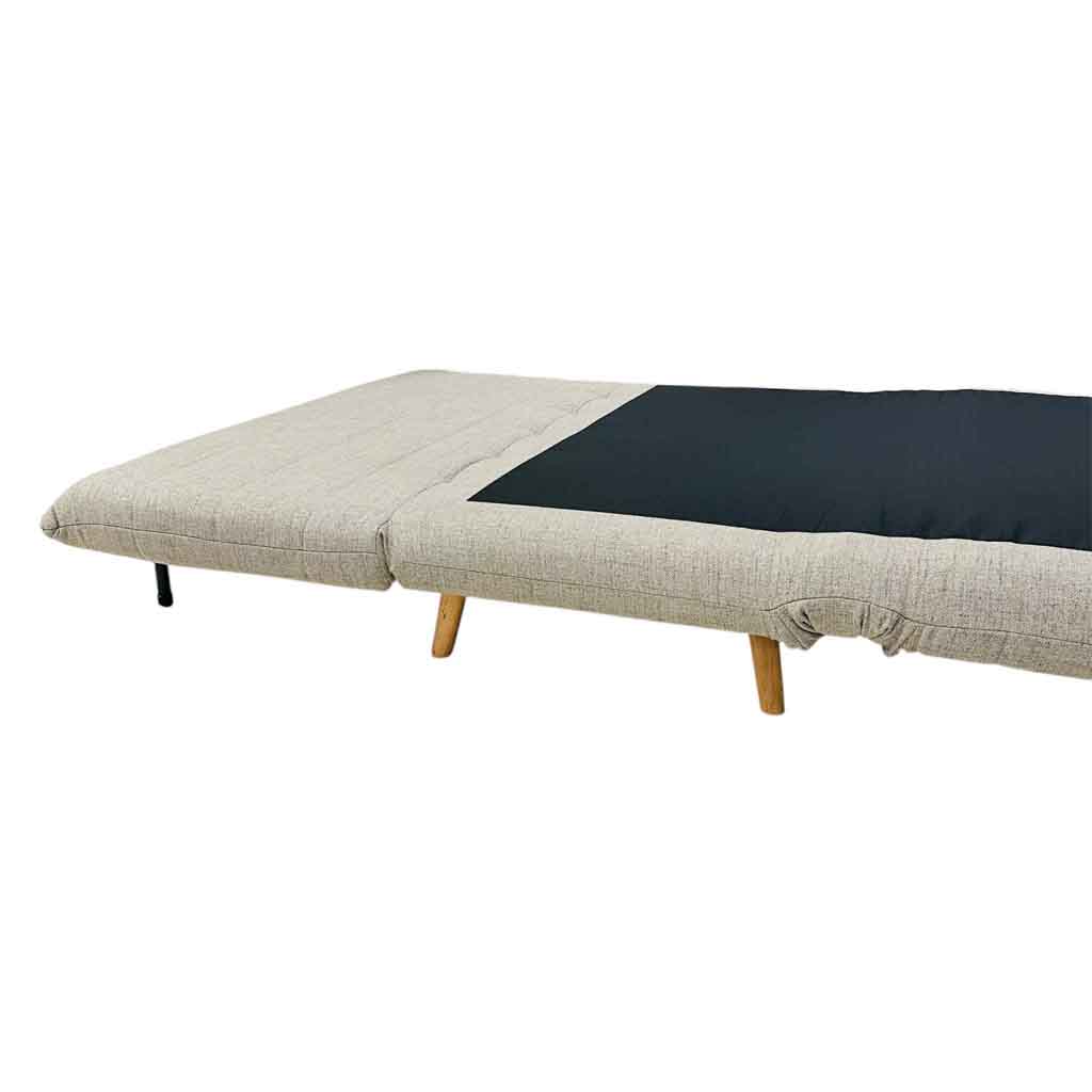 AD-LAH279N9-P120-6#N1-150Canapé convertible Marron clair H40xL120xP65cm - couchage H24xL120xP190 cm vue5