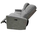 UT-ROSAA-COBRA-SH36296A-8 Recliner électrique ROSA 3 places H100xP73xL180cm Gris vue3