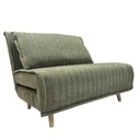 AD-LAH279N37-1-P100-9#N1-355 Fauteuil convertible Vert clair H42xL100xP65cm - couchage H24xL100xP190cm vue2