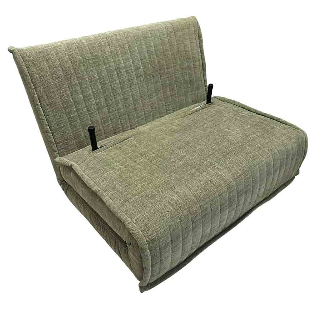 AD-LAH279N37-1-P100-9#N1-355 Fauteuil convertible Vert clair H42xL100xP65cm - couchage H24xL100xP190cm vue3