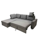 UT-ALEX-BARREL-83 Sofa d'angle réversible ALEX H43xL224xP143cm - couchage H90xL243xP190cm Lite Grey vue1
