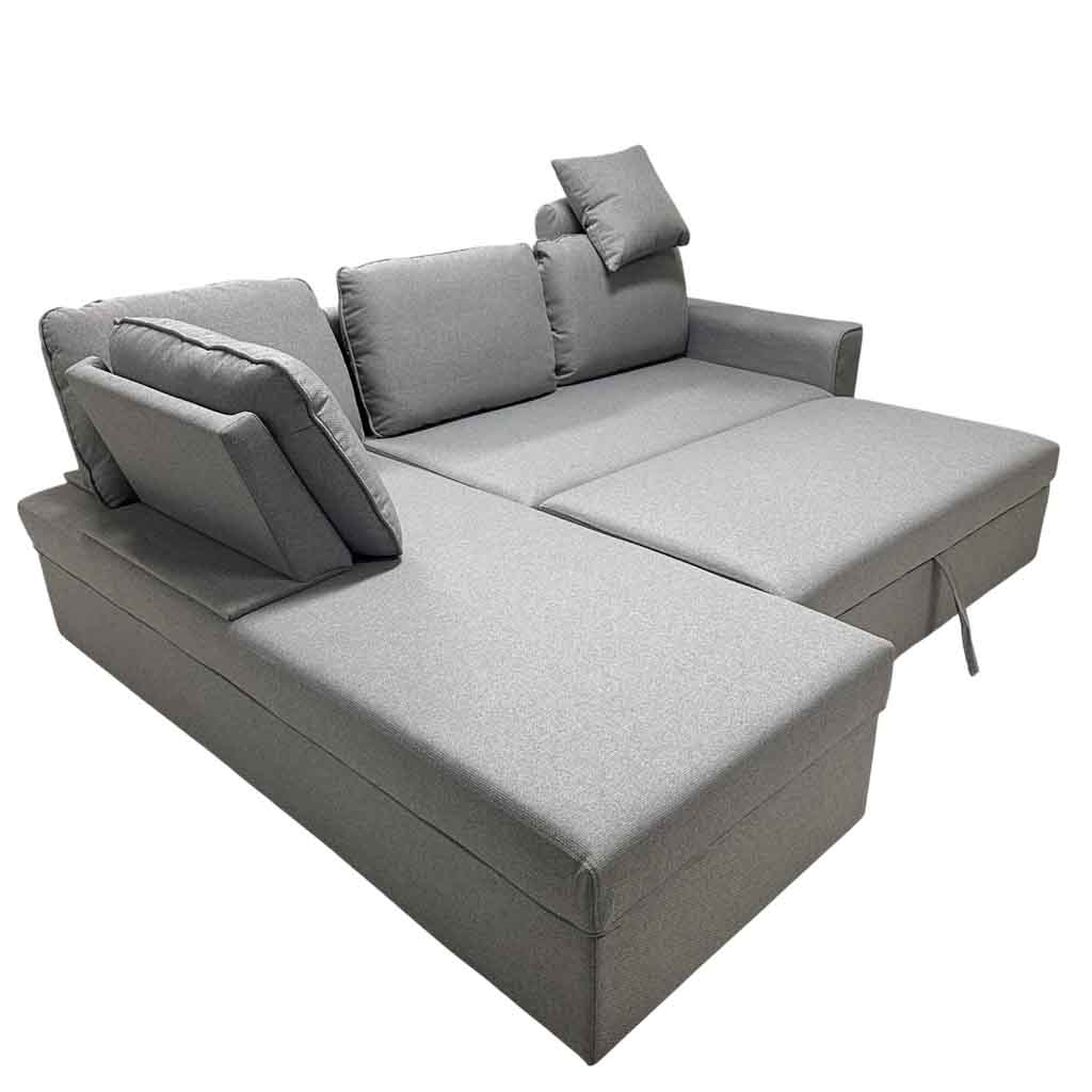 UT-ALEX-BARREL-83 Sofa d'angle réversible ALEX H43xL224xP143cm - couchage H90xL243xP190cm Lite Grey vue1