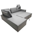 UT-ALEX-BARREL-83 Sofa d'angle réversible ALEX H43xL224xP143cm - couchage H90xL243xP190cm Lite Grey vue1