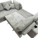 UT-KARINA-ARAGON-83LITE-G Sofa convertible d'angle gauche Gris Chiné KARINA H85xL278xP218cm - Couchage H40xL220xP120cm  vue8
