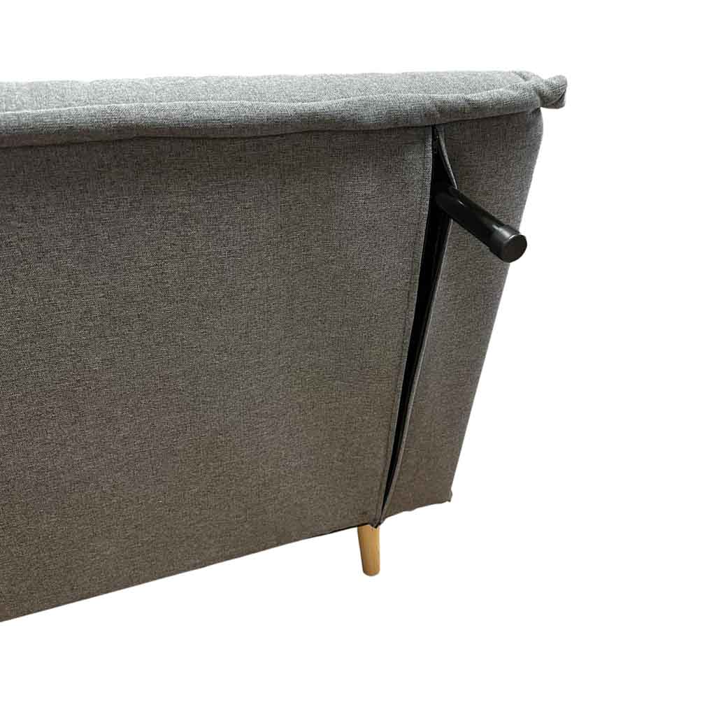 AD-LAH279N37-1-P100-2#N1-021 Fauteuil convertible Gris foncé H42xL100xP65cm -couchage H24xL100xP190cm  vue2