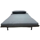 AD-LAH279N37-1-P100-2#N1-021 Fauteuil convertible Gris foncé H42xL100xP65cm -couchage H24xL100xP190cm  vue3