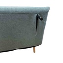 AD-LAH279N9-P120-6#N1-301 Canapé convertible Blue H40xL120xP65cm - couchage H24xL120xP190cm vue2