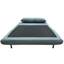AD-LAH279N9-P120-6#N1-301 Canapé convertible Blue H40xL120xP65cm - couchage H24xL120xP190cm vue3