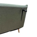 AD-LAH279N9-P120-6#N1-353 Canapé convertible Vert H40xL120xP65cm - couchage H24xL120xP190cm vue2