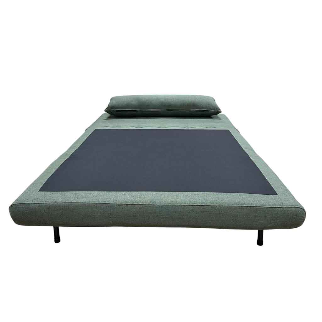 AD-LAH279N9-P120-6#N1-353 Canapé convertible Vert H40xL120xP65cm - couchage H24xL120xP190cm vue3