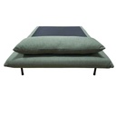 AD-LAH279N9-P120-6#N1-353 Canapé convertible Vert H40xL120xP65cm - couchage H24xL120xP190cm vue5