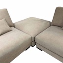 UT-ALBANY4-CLOUD-03-SAND Sofa Albany IV 3pcs modulable H90xL410xP104cm + Ottoman H40xL104xP104cm Sand vue3