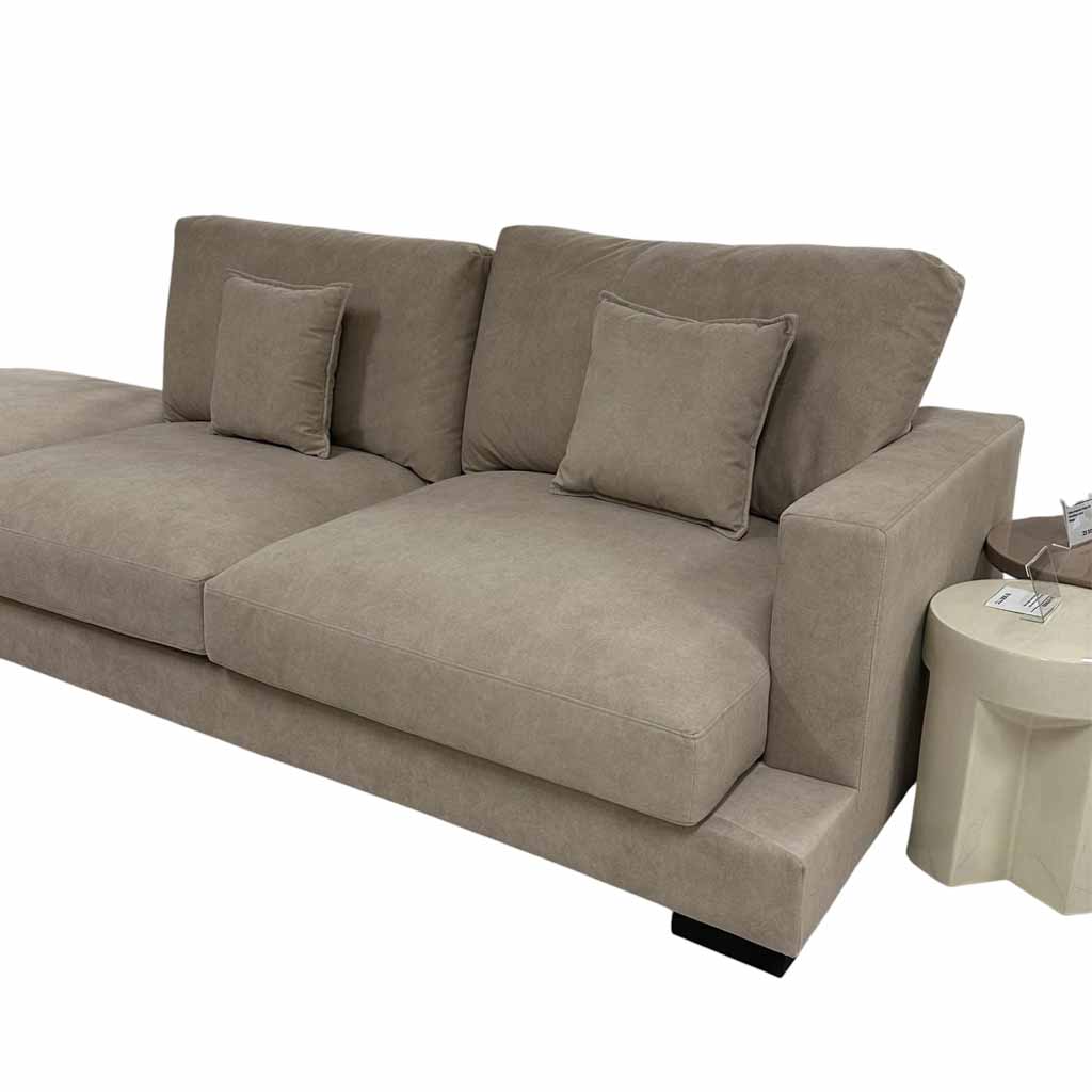 UT-ALBANY4-CLOUD-03-SAND Sofa Albany IV 3pcs modulable H90xL410xP104cm + Ottoman H40xL104xP104cm Sand vue4