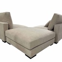 UT-ALBANY4-CLOUD-03-SAND Sofa Albany IV 3pcs modulable H90xL410xP104cm + Ottoman H40xL104xP104cm Sand vue6