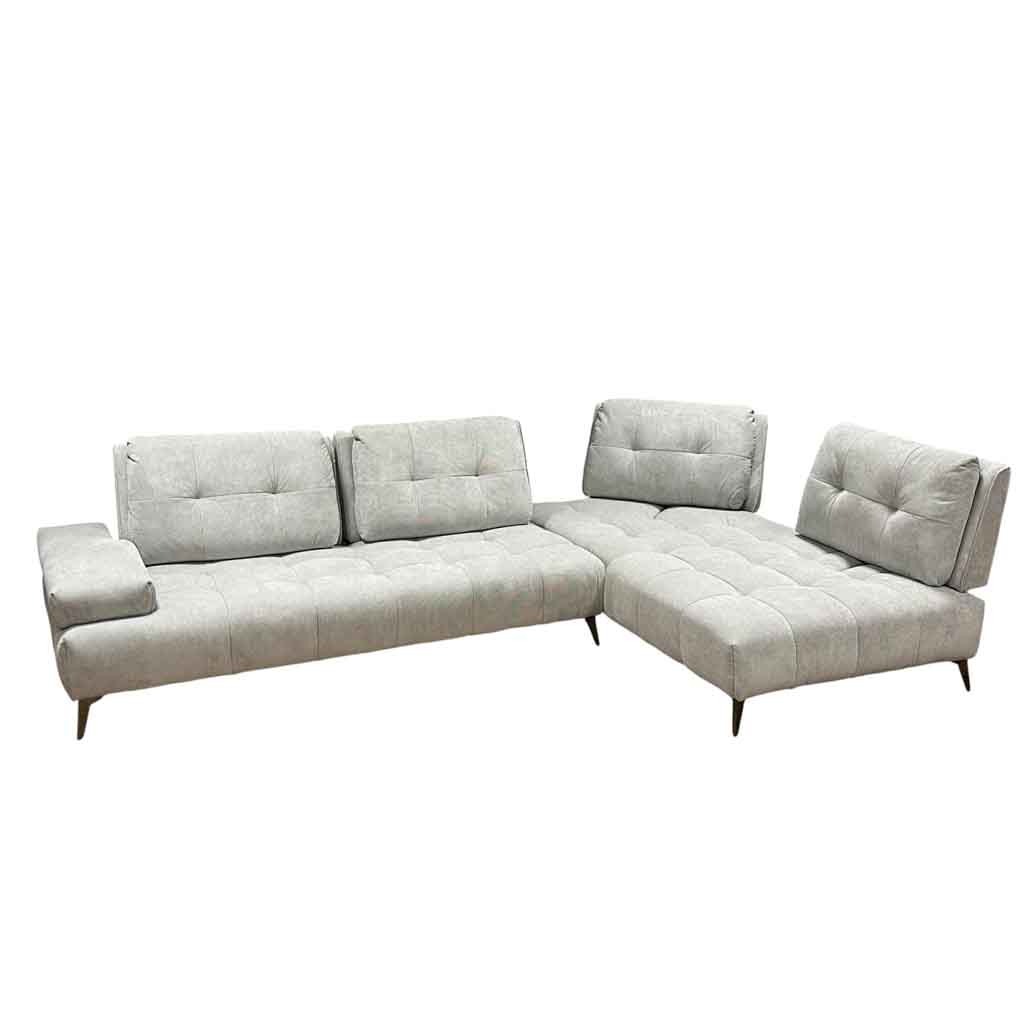 UT-ALICE-RUN-AGAIN-80-MIST-D Sofa 4 ALICE places H90xL310xP108cm avec méridienne droite L202xP108cm Gris vue2