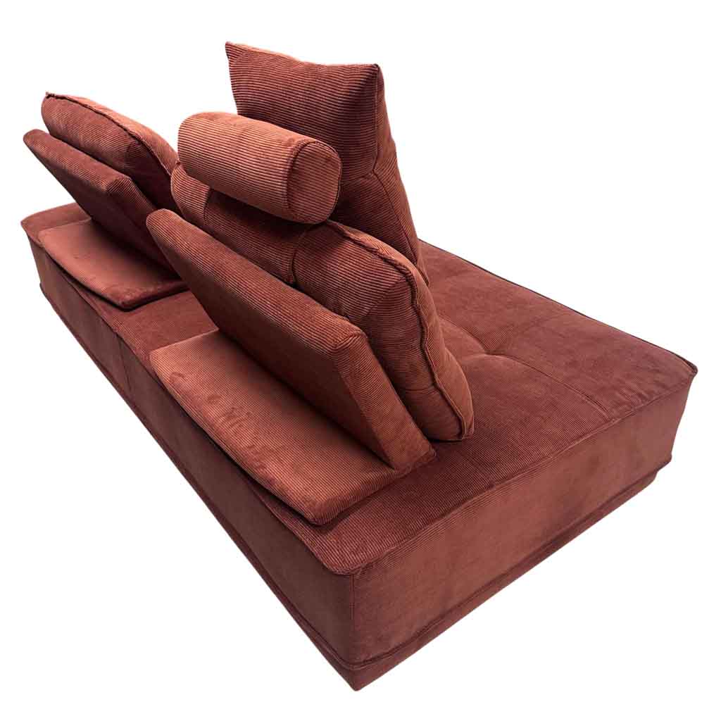 MIN-MB1907-H13A Sofa 3 places H85xL210xP105cm Terracotta vue3