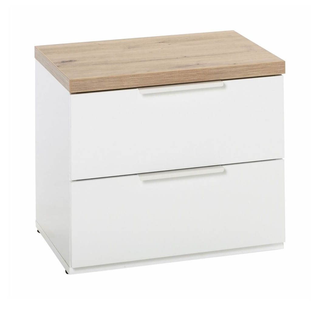 COM-CT0363K77404 Chevet MUNDI 2 tiroirs H44xL49xP40cm vue de côté1