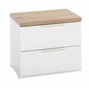 COM-CT0363K77404 Chevet MUNDI 2 tiroirs H44xL49xP40cm vue de côté1