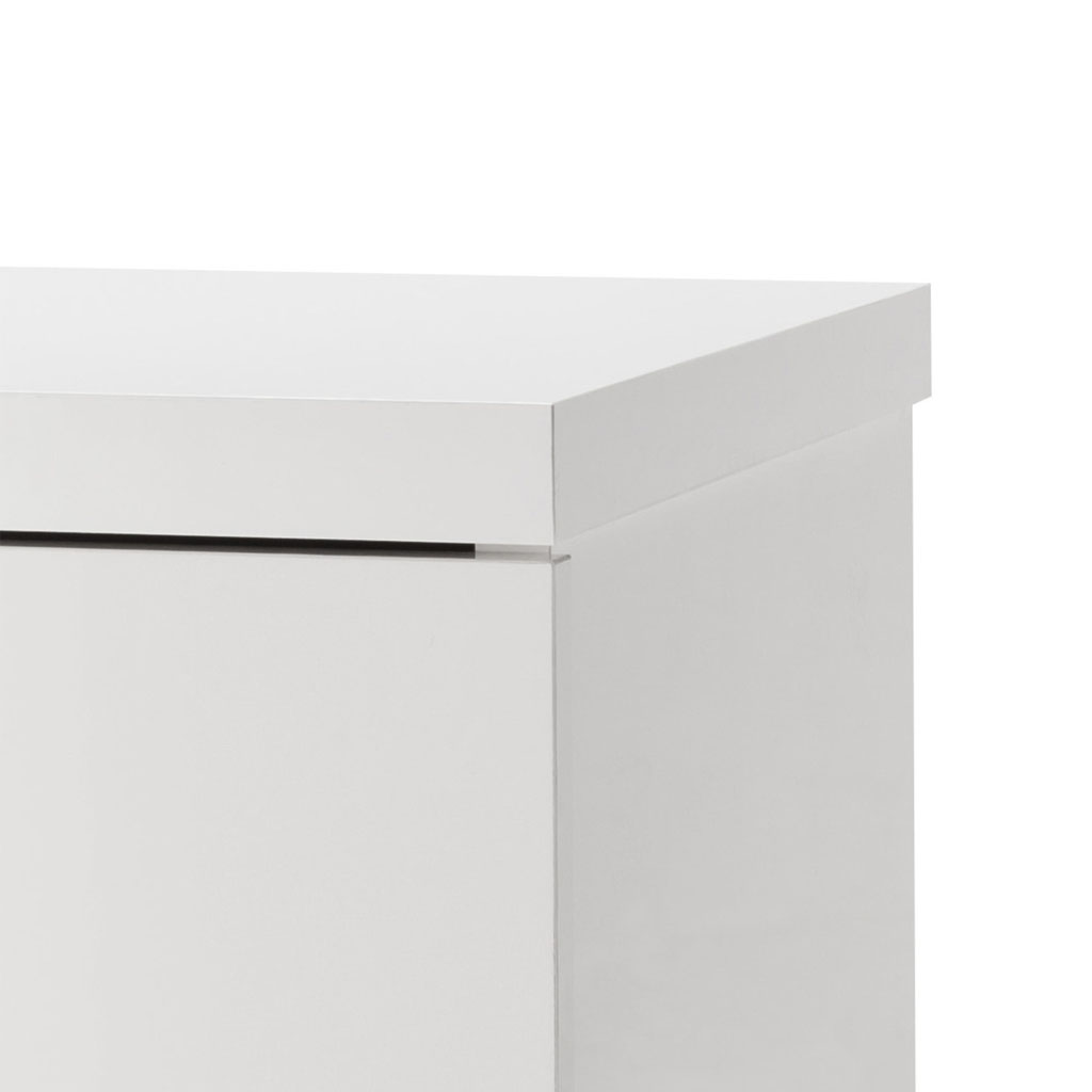 COM-CT7165K30404 Chevet PRIVILEGIO laqué blanc H44xL55xP44cm détails