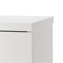 COM-CT7165K30404 Chevet PRIVILEGIO laqué blanc H44xL55xP44cm détails