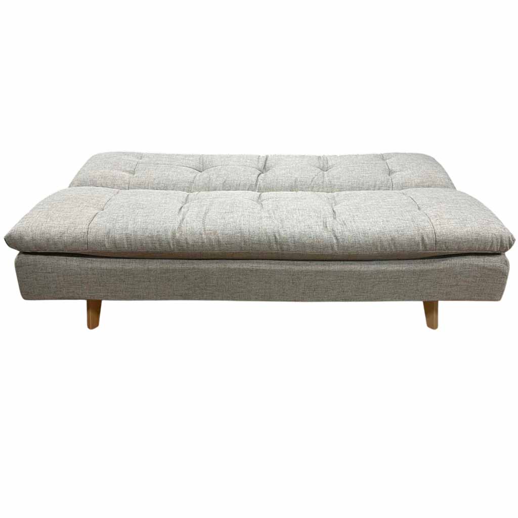 AD-5LAB-198N1S-P3-6#N1-150 Clic-clac 3 places Marron clair H43xL180xP51cm - couchage H40xL180xP110cm vue4