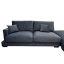 UT-ALBANY4-CLOUD-97-DARKGREY Sofa Albany IV 3pcs modulable H90xL410xP104cm + Ottoman H40xL104xP104cm Dark Grey vue2