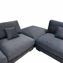 UT-ALBANY4-CLOUD-97-DARKGREY Sofa Albany IV 3pcs modulable H90xL410xP104cm + Ottoman H40xL104xP104cm Dark Grey vue4