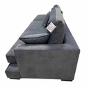 UT-ALBANY4-CLOUD-97-DARKGREY Sofa Albany IV 3pcs modulable H90xL410xP104cm + Ottoman H40xL104xP104cm Dark Grey vue5
