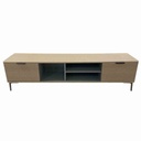 Meuble TV bois H49xL180xP40cm