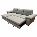 UT-ANNABELLE-BARREL-83 Sofa d'angle réversible ANNABELLE 3P convertible avec coffre Lite Grey H94xL285cm - H94xL165 - Couchage H45xL230xP140cm vue3