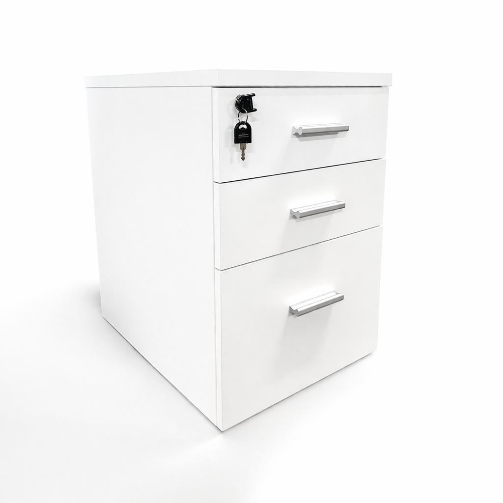 Caisson 3 tiroirs Blanc