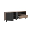 COM-BS0800K84404 Meuble TV INFINITO 2 portes 1 tiroir H65xL180xP43cm vue2