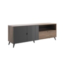 COM-BS0800K84404 Meuble TV INFINITO 2 portes 1 tiroir H65xL180xP43cm vue3