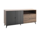 COM-BS0802K84404  Buffet INFINITO 2 portes 2 tiroirs H85xL180xP43cm vue2